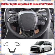 (JEMX) RHD Car Interior Steering Wheel Cover Trim Sticker Kits for Voxy Noah 90 Series 2022 2023+