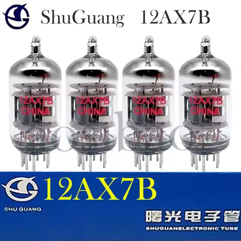Shuguang 12AX7B Vacuum Tube Replace ECC83 7025 6N4 12AX7 Tubes Original Precision Pairing Applicable