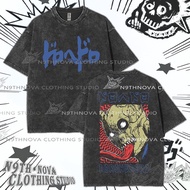 24h Shipping N9THNOVA Dorohedoro Anime Print Washed T-shirt, Streetwear Casual Top 8