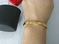 gelang emas asli kadar 875 model mocca ubs