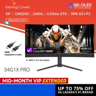 PRISM+ 34G1X PRO | 34" QD-OLED 240Hz 0.03ms GTG UWQHD Curve Gaming Monitor [3440 x 1440]