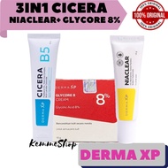 3-in-1 Cicira B5 Moisturizer, NIACLEAR & Glycore 8% Derma XP Brightens Face and Strengthens Skinbarr