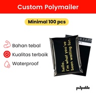 Custom Recycle Polymailer/plastic packaging/plastic olshop/plastic screen printing for clothes 17X30