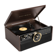 Multifunction 6-in-1 Vinyl Record Player CD Bluetooth Speaker