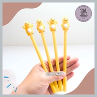 DINO NAILONG GEL PEN YELLOW GEL PEN NAILONG DINO MOTIF PEN YELLOW YELLOW CUTE SCHOOL STATIONERY DIST