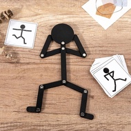 KAYU Barokah GAMIS Toy wooden man stickman Posture wooden puzzle Toy pose stick man