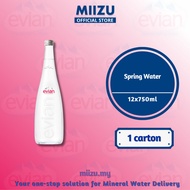 Evian Sparkling Mineral Water Glass 12x750ml