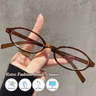 Y2K Retro Glasses Women Girl Round Oval Almond Shaped Eyes Glasses Fashion Korean Hip Pop Vintage Sw