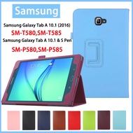 For Samsung Galaxy Tab A 10.1 &amp; S Pen SM-P580,SM-P585 2016 brand new Protector Cover Protection Case Samsung Galaxy Tab A 10.1'' SM-T585,SM-T580 solid color high-quality case