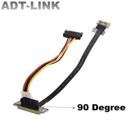 Adt-K Wifi A.E. Sa PCI E X1 Riser Cable Male-To-Female Pci-E 3.0 1X M.2 A.E Key A+E Interfac