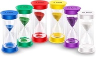 EMDMAK Sand Timer, Acrylic Hourglass Timer Colorful Sandglass Timer 1 min/2 mins/3 mins/5 mins/10 mi