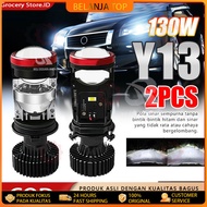 2PCS Car and Motorcycle Led Lights H4 Mini Projector Projector Y7D Y13 Y14 Y15 Super Bright 100-150 