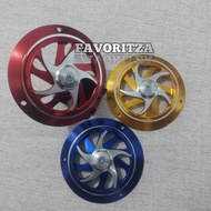 Radiator SPINNER Fan Protective COVER FULL CNC Material Suitable For BEAT Motorcycle FINO GENIO VARIO VESPA Etc. MATIC MOTOR SPINNER COVER
