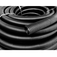 Flexible Conduit Pvc 32Mm 1.5 Inch Roll Plain White Black/