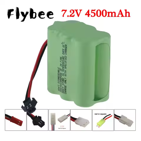 SM/JST/Tamiya Plug 4500mah 7.2V NiMH Rechargeable Battery For Rc Electric toys Cars Tanks Robots Boa