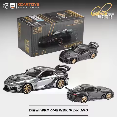 XCARTOYS 1/64 POP RACE Toyota Darwin PRO 66G WBK Supra A90 Car Alloy Motor Vehicle Diecast Metal Mod