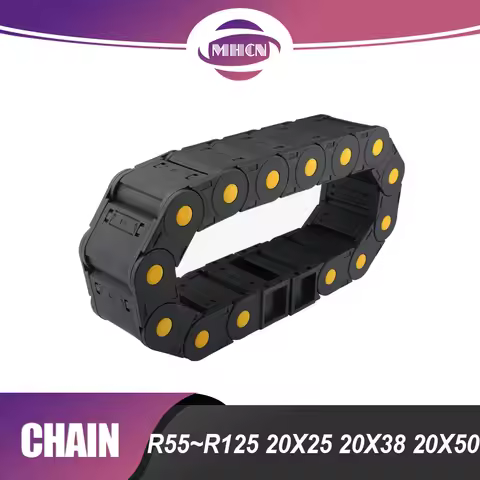 Cable Chains R55~R125 20x25 20x38 20x50 20x57 Non-Opening/Enclosd Plastic Towline 1m length Yellow d