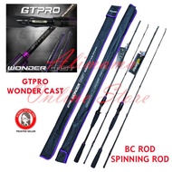GTPRO WONDER CAST CARBON SPINNING BC CASTING FISHING ROD X CROSS SERIES