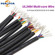 Multi-Core Wire Black PVC Sheathed Insulation 30 28 26 24 22 20 18 16 14AWG/2 3 4 5 6 7 8 9 10Cores 