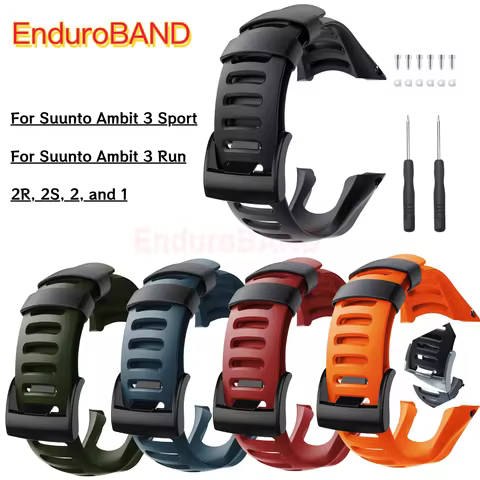 Compatible with Suunto Ambit 3 Watch Band, Soft TPU Replacement Sport Strap Accessory Wristband for 