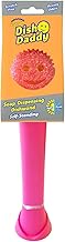 Scrub Daddy Dish Wand Sponge with Handle, Soap Dispensing Dish Scrubbing Brush, Texture Changing Was
