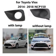 Huiyisunny fog lamp cover fog light cover front bumper cover for TOYOTA VIOS NCP150 2014 2015 2016 2017 2018