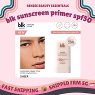 [ONHAND] blk cosmetics universal sheer sunscreen primer stick SPF50 UVA/UVB PA++ 20g