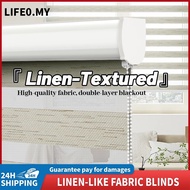 Linen-like Bidai Tingkap | Imitation linen curtain | Modern Zebra Blinds | Blind Curtain | Zebra Bid