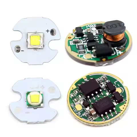 Diode Chip 16mm T6 L2 LED Emitter 17mm 1-Mode 3V-12V Driver 5-Modes 3.7V-4.2V Driver Board LED Flash
