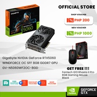 Gigabyte NVIDIA GeForce RTXTM5060 WINDFORCE OC SFF 8GB GDDR7 GPU (GV-N5060WF2OC-8GD)