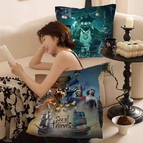 Adventure Game S-Sea Of T-Thieves Cushion Cover Car Throw Pillow Case For Sofa Car Christmas Gift 40