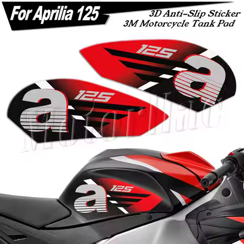 3M Motorcycle Tank Pad Sticker Anti-Slip Protection Knee Grip Decal For Aprilia RS125 RS4 125 TUONO 