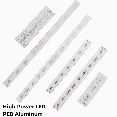 High Power LED PCB Aluminum Base Plate 3W 4W 5W 6W 7W 9W 12W Rectangle Heatsink 117/156/260/460mm Hy