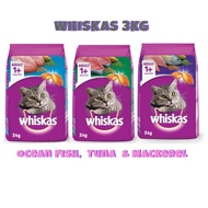 Whiskas Cat Dry Food Adult 1+ 3KG