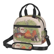 We Bare Bears Lunch Box Reusable Lunch Bag Large Capacity Lunch Tote With Side Pocket &amp; Shoulder Strap For Boys Girls Adults