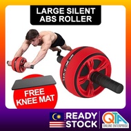 Large Abs Roller Silent Abs Wheel Roller Exercise Roller Abdominal Roller 6 Packs | Alat Senaman Kem