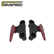 Semspeed รถจักรยานยนต์ดัดแปลง CNC ยึดมองหลังด้านหลังกระจกมองข้างอะแดปเตอร์คงที่ใส่ขดลวด H older สำหร