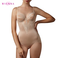 WIENNA BODY SUIT DA23056  ชุดชั้นใน บอดี้สูท เก็บทรง (BCDE32-36) สีดำ สีเนื้อ