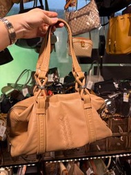 多年正版正貨商標門市現貨 可免息分期 classic bv 腋下包 bottega veneta  bag beige 袋 奶茶色 中古 中古袋 男裝 女裝 絕版