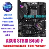 Used ASUS STRIX B450-F GAMING DDR4 AMD AM4 Motherboard Compatible with AM4 1-5 Gen Processors Tested