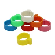 100 Pcs Chicken Foot Rings Inner Diameter 1.6cm 7 Colors Plastic Open Buckle Chicken Duck Goose Mark