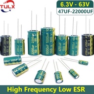 10-5Pcs Capacitor 6.3V 10V 16V 25V 35V 50V 63V 100UF 220UF 330UF 470UF 680UF 1000UF 1500UF 2200UF 33