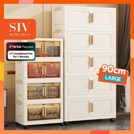 SIV 40-90cm Lowest Price Gap Storage Organizer Magnetic Door Foldable Storage Cabinet Double Doors S