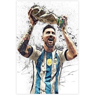 Messi Poster Soccer Picture  Canvas Bedroom Wall Decor Print Picture Office Dorm Room Decor Gifts Un