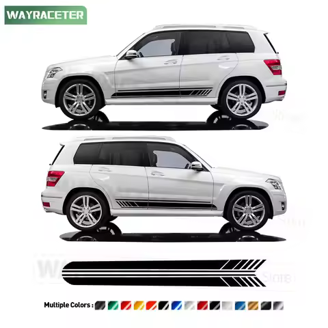 Car Door Side Stripes Sticker For Mercedes Benz GLK Class X204 GLK350 300 GLK220 250 AMG Sport Packa