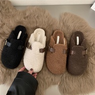 ≈ Furry Slippers ≈ Thick-Soled Baotou Half Slippers Furry Slippers Women Outer Wear 2022 Autumn Wint