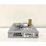 NGK IZFR6K13 6774 LASER IRIDIUM SPARK PLUG (1 SET 4 PCS)