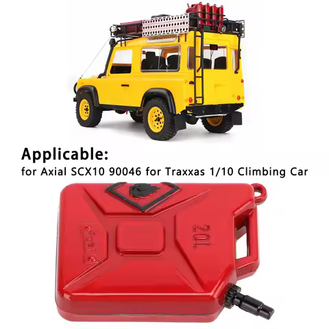 RC Simulation Mini Fuel Tanks RC Metal Simulation Mini Fuel Tanks Oil for Axial SCX10 90046 1/10 Cli