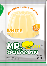 Mr. Gulaman Unflavored Jelly Powder White (25g)