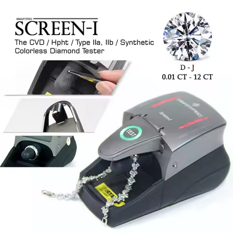 SmartPro Synthetic Diamond Screener SCREEN-I Mounted/Loose Stone Lab Grown Diamond & CVD/HPHT Tester